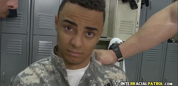  Bogus soldier is coerced by gay cops into taking their hard cocks